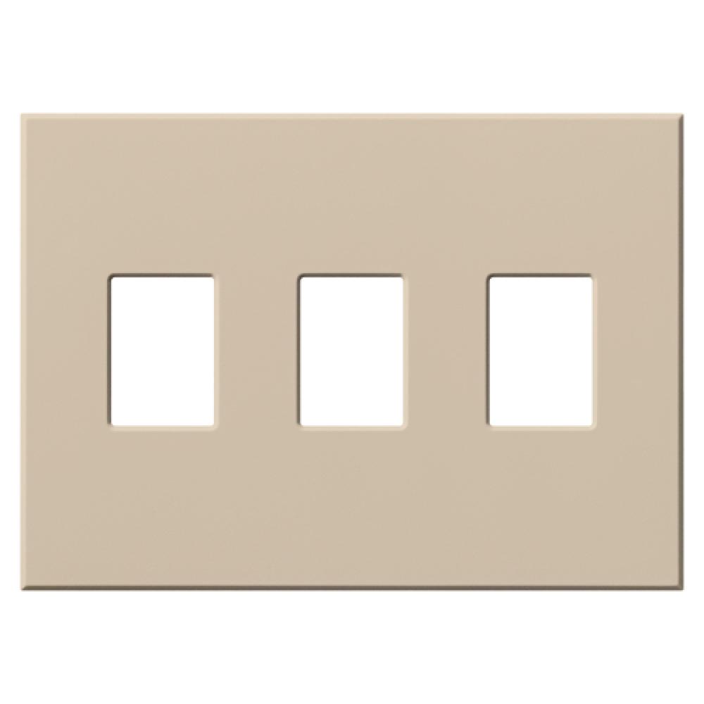 VAREO WALLPLATE 3GNG TAUPE