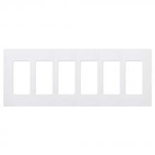 Lutron Electronics CW-6-WH - CLARO WALLPLATE 6 GNG WHITE