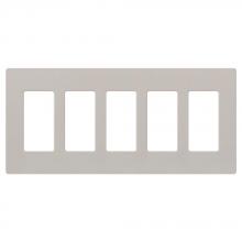 Lutron Electronics SC-5-TP - SATIN COLOR 5-GANG WALLPLATE TAUPE