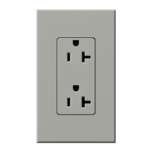 Lutron Electronics NTR-20-GR - NOVA T RECEPTACLE 20AMP GRAY