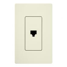 Lutron Electronics SC-PJ-BI - SATIN COLOR PHONE JACK BISCUIT