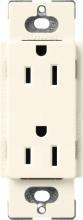 Lutron Electronics SCR-15-BI - SATIN COLOR 15 AMP RECEPTACLE BISCUIT