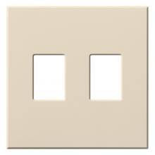 Lutron Electronics VWP-2-LA - VAREO WALLPLATE 2GNG LIGHT ALMOND