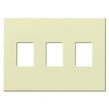 Lutron Electronics VWP-3-AL - VAREO WALLPLATE 3GNG ALMOND