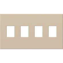 Lutron Electronics VWP-4-TP - VAREO WALLPLATE 4GNG TAUPE