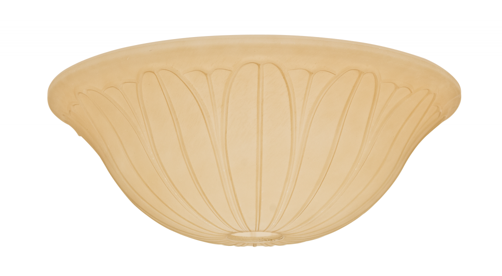 Casablanca Tropical Leaf Toffee Glass Bowl