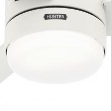 Hunter Inch Gilmour Matte White Low Profile Damp Rated Ceiling Fan