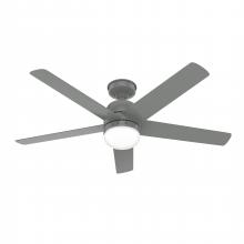 Hunter 50290 - Hunter 52 inch Anorak Quartz Grey WeatherMax Indoor / Outdoor Ceiling Fan with LED Light Kit