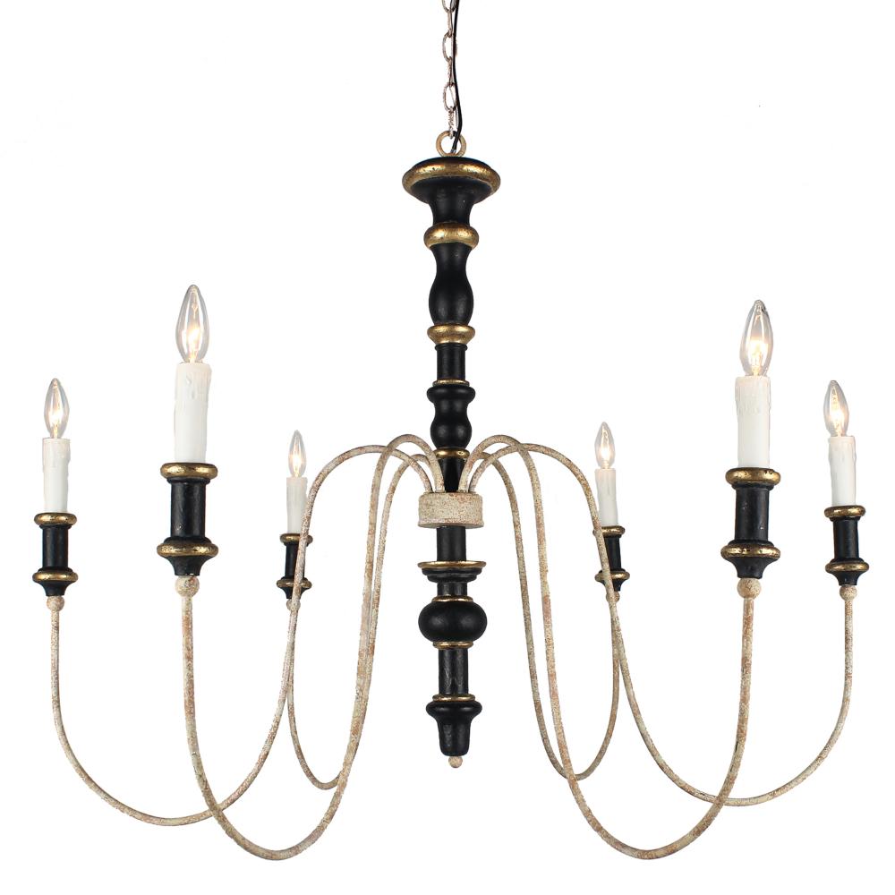 Karalea Chandelier with black finish