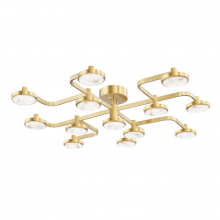 Hudson Valley 6343-AGB - 13 LIGHT SEMI FLUSH