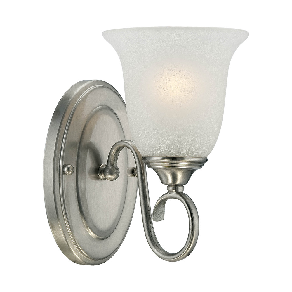 1-Light Wall Sconce Satin Nickel