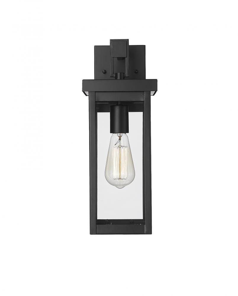 Barkeley 1-Light Outdoor Wall Sconce Powder Coated Black