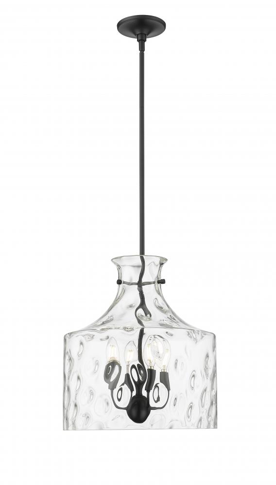 Santorini 4-Light Pendant Light Matte Black