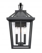 Millennium 92202-TBK - Mensun 2-Light Outdoor Wall Sconce Textured Black