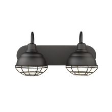 Millennium 5422-MB - Neo-Industrial 2-Light Vanity Matte Black