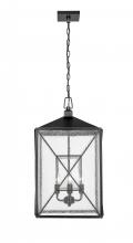 Millennium 42645-PBK - Caswell 4-Light Outdoor Hanging Lantern Powder Coated Black