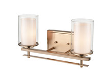 Millennium 5502-MG - Huderson 2-Light Vanity Modern Gold