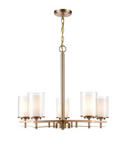 Millennium 5515-MG - Huderson 5-Light Chandelier Ceiling Light Modern Gold