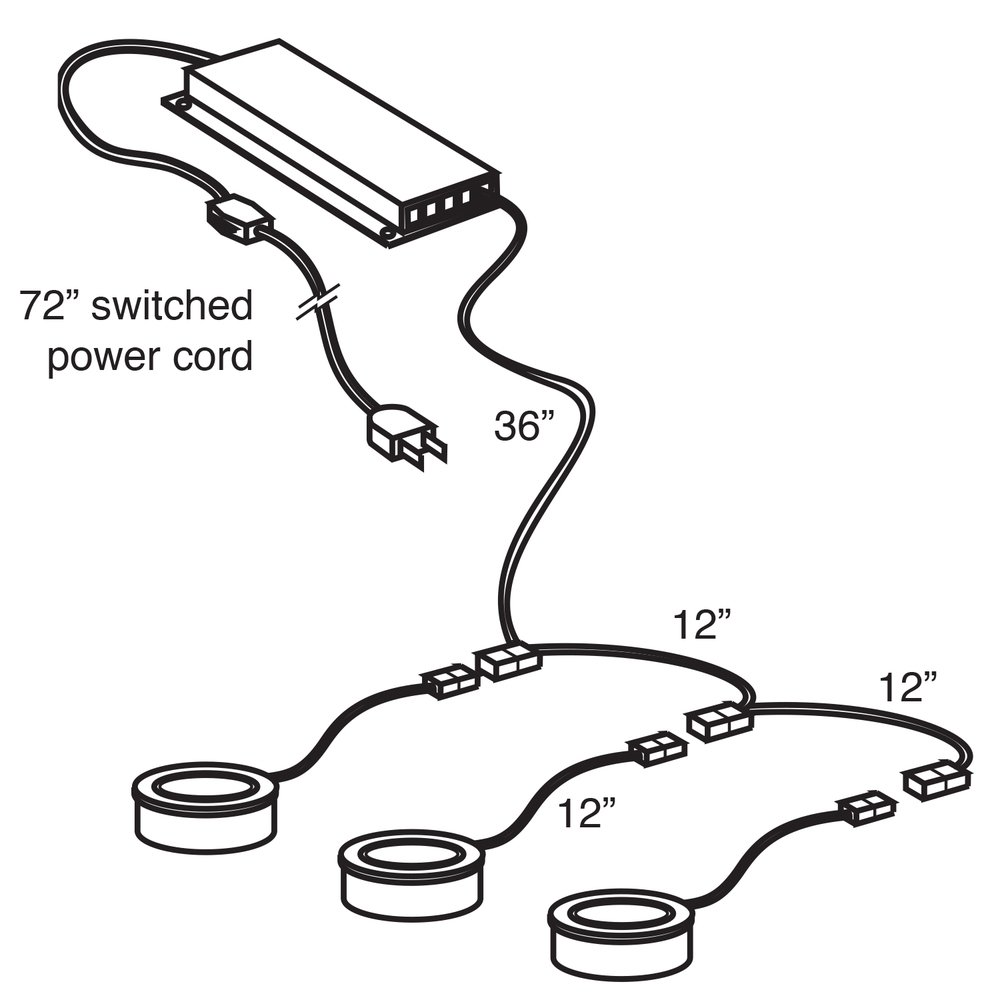 12VAC Electronic Remote Transformer for 12V Xenon Pucks