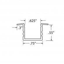 GM Lighting LED-CHL-XD-MD-F-8 - Extruded 8 foot Mounting Channel