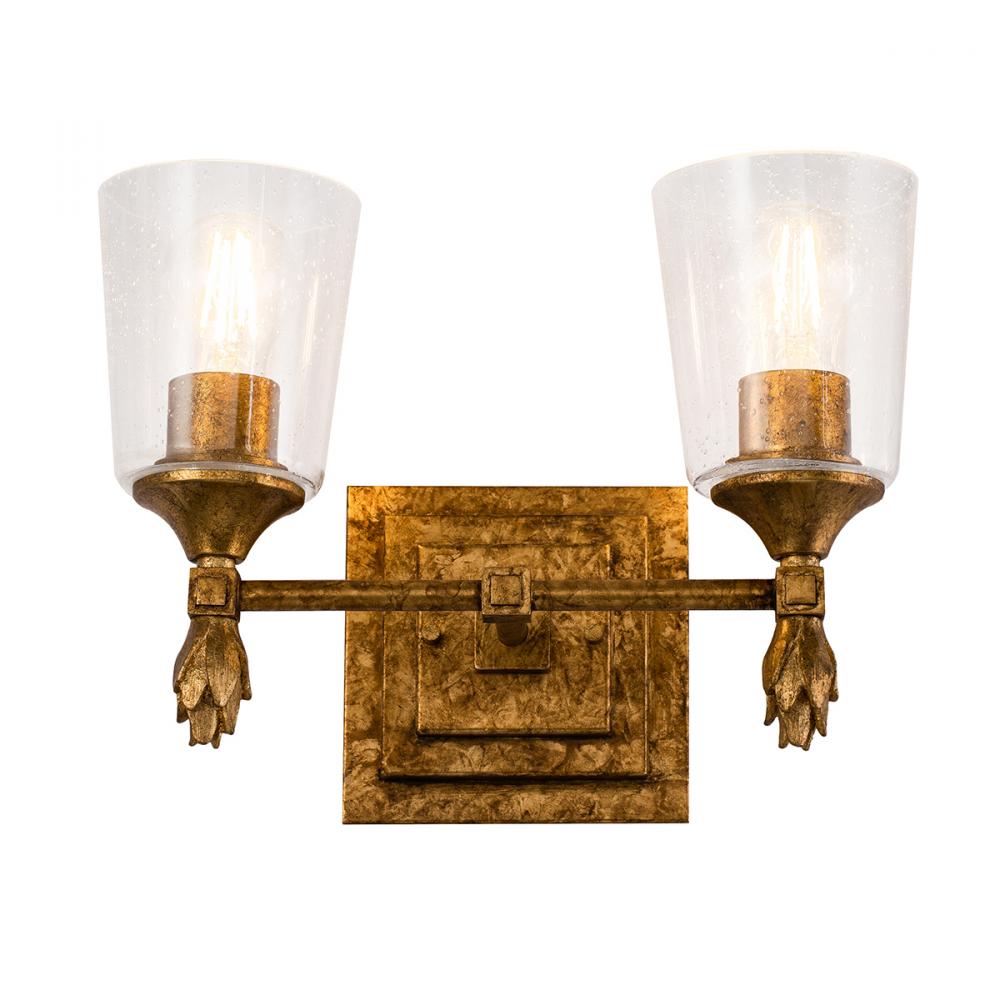 Vetiver 2 Light Vanity Light In Gold