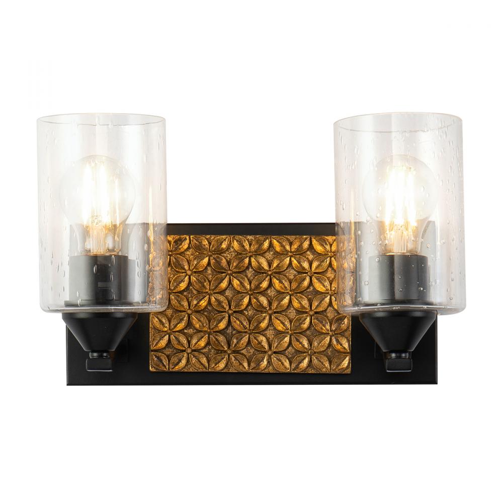 Arcadia 2 Light Bath Vanity Light In Bronze