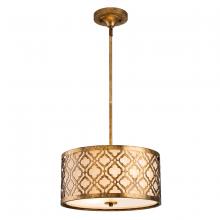 Lucas McKearn GN/Arabella/P/M - Distressed Gold Arabella Medium island Pendant convertible Semi Flush