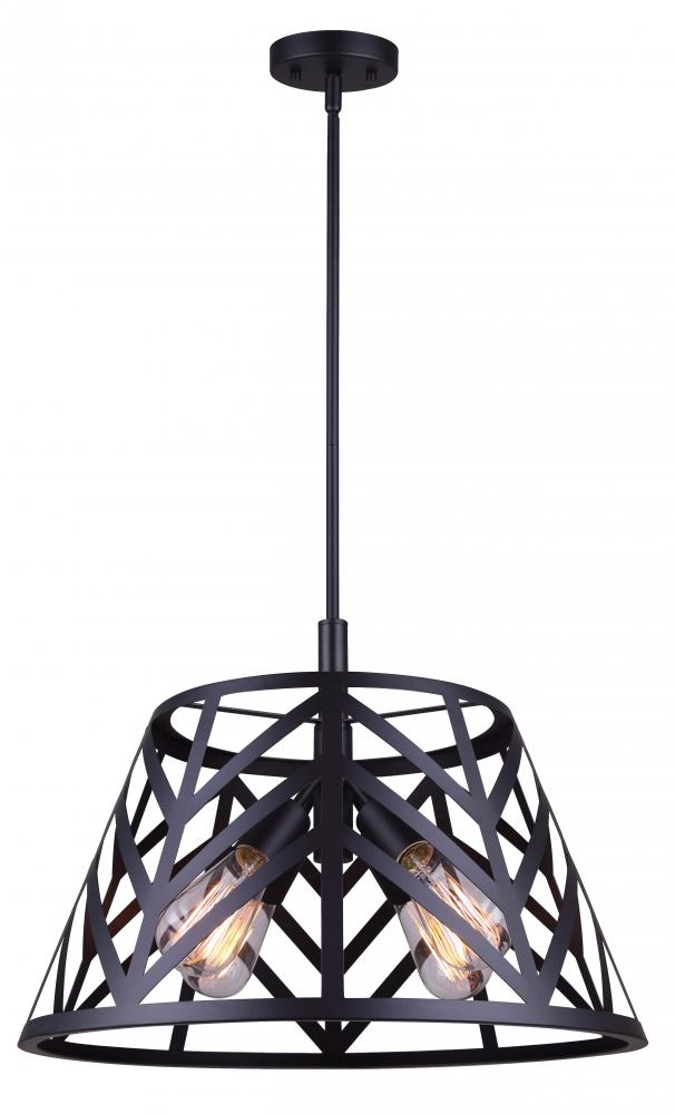 MAUD, ICH635B04BK19, MBK Color, 4 Lt 19" Wide Rod Chandelier, 60W Type A, 19" W x 22.25 - 64