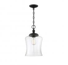 Savoy House Meridian M70019MBK - 1-Light Pendant in Matte Black