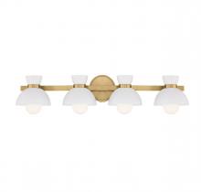 Savoy House Meridian M80076NB - 4-Light Bathroom Vanity Light in Natural Brass