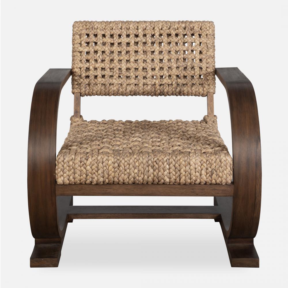 Uttermost Rehema Walnut Accent Chair