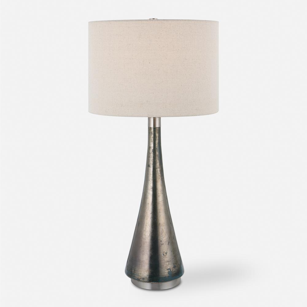 Contour Metallic Glass Table Lamp