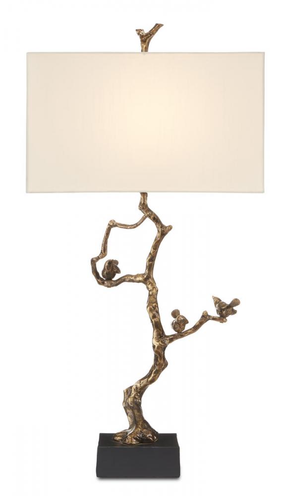 Shadows Brass Table Lamp