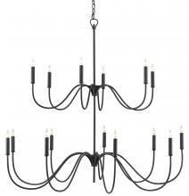 Currey 9000-0654 - Tirrell Medium Black Chandelie