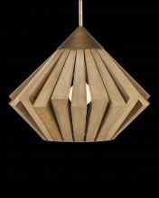 Currey 9000-0995 - Plunge Wood Pendant